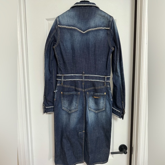 DSQUARED 2 DENIM PERALS MIDI DRESS - Picture 8 of 10